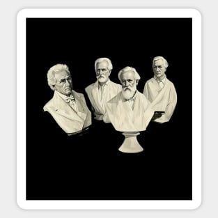 Elderly white-haired gentlemen honored Sticker